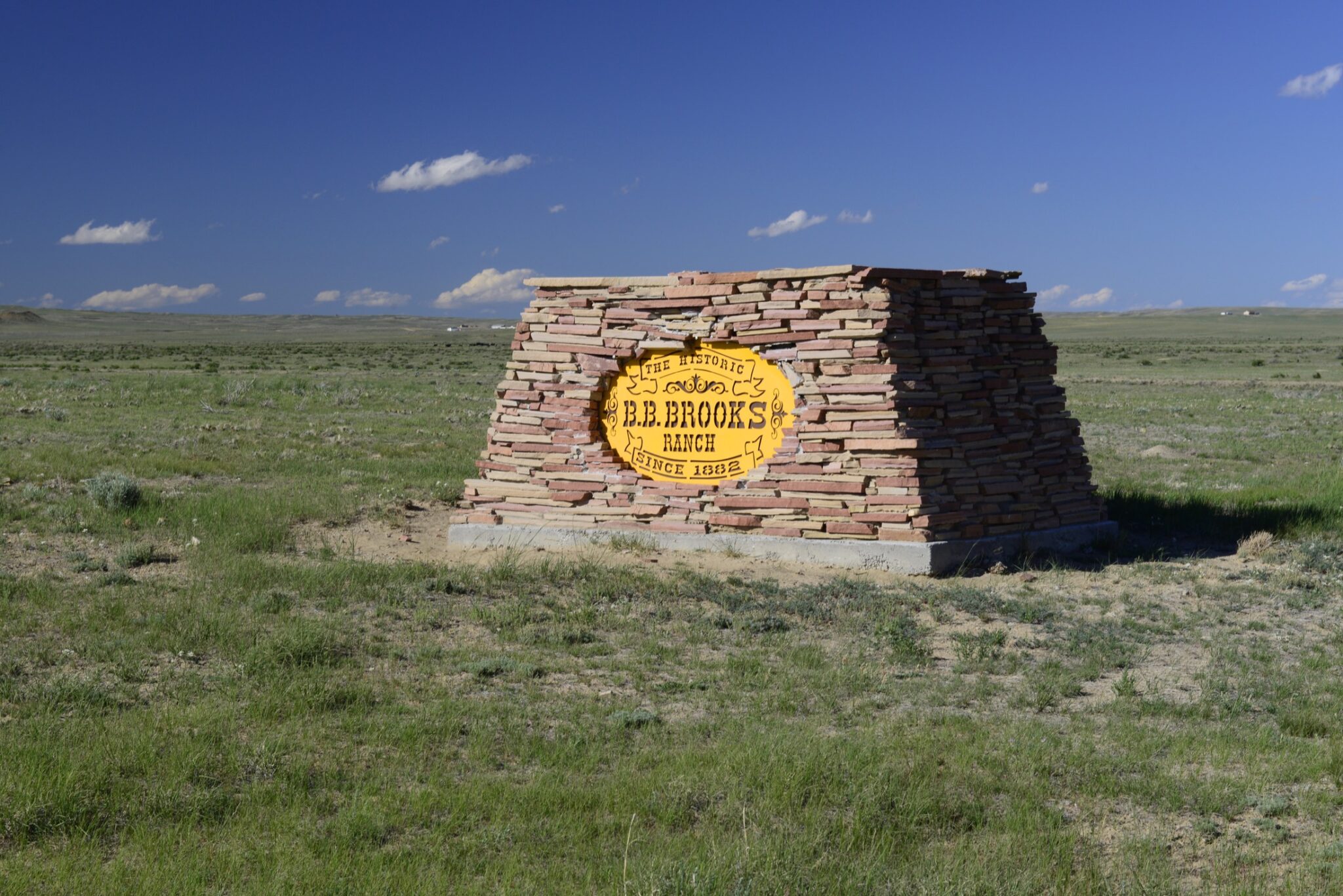 The B.B. Brooks Ranch sign