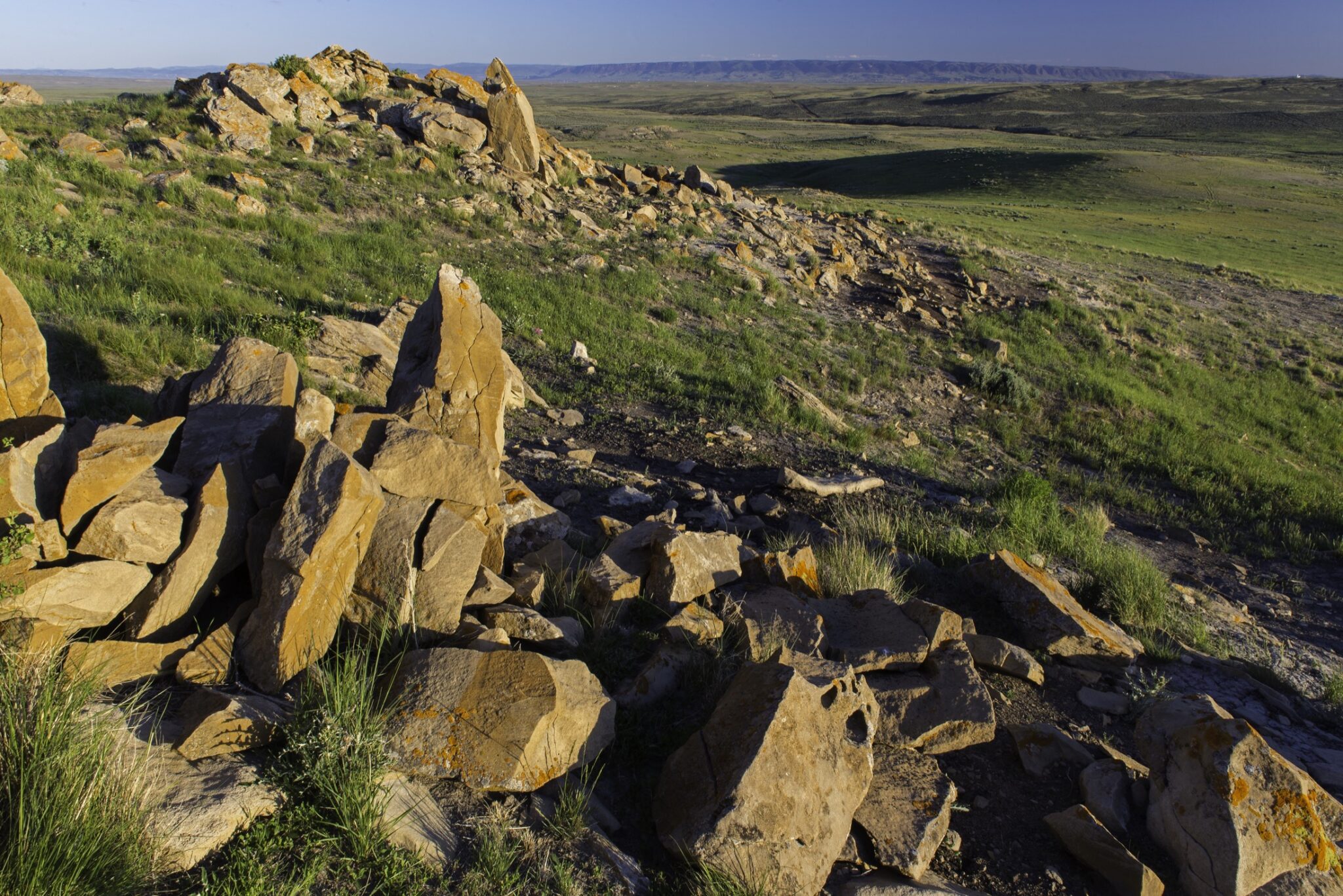 A rocky portion of land in Wyoming